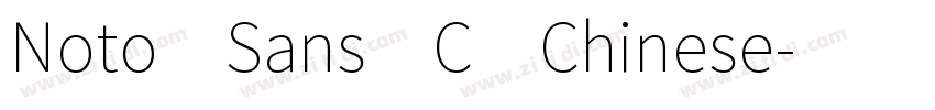Noto Sans C Chinese字体转换
